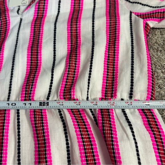Evereve Pink Stripe Cassidy Mini Dress Small girly feminine casual work career - Picture 11 of 14